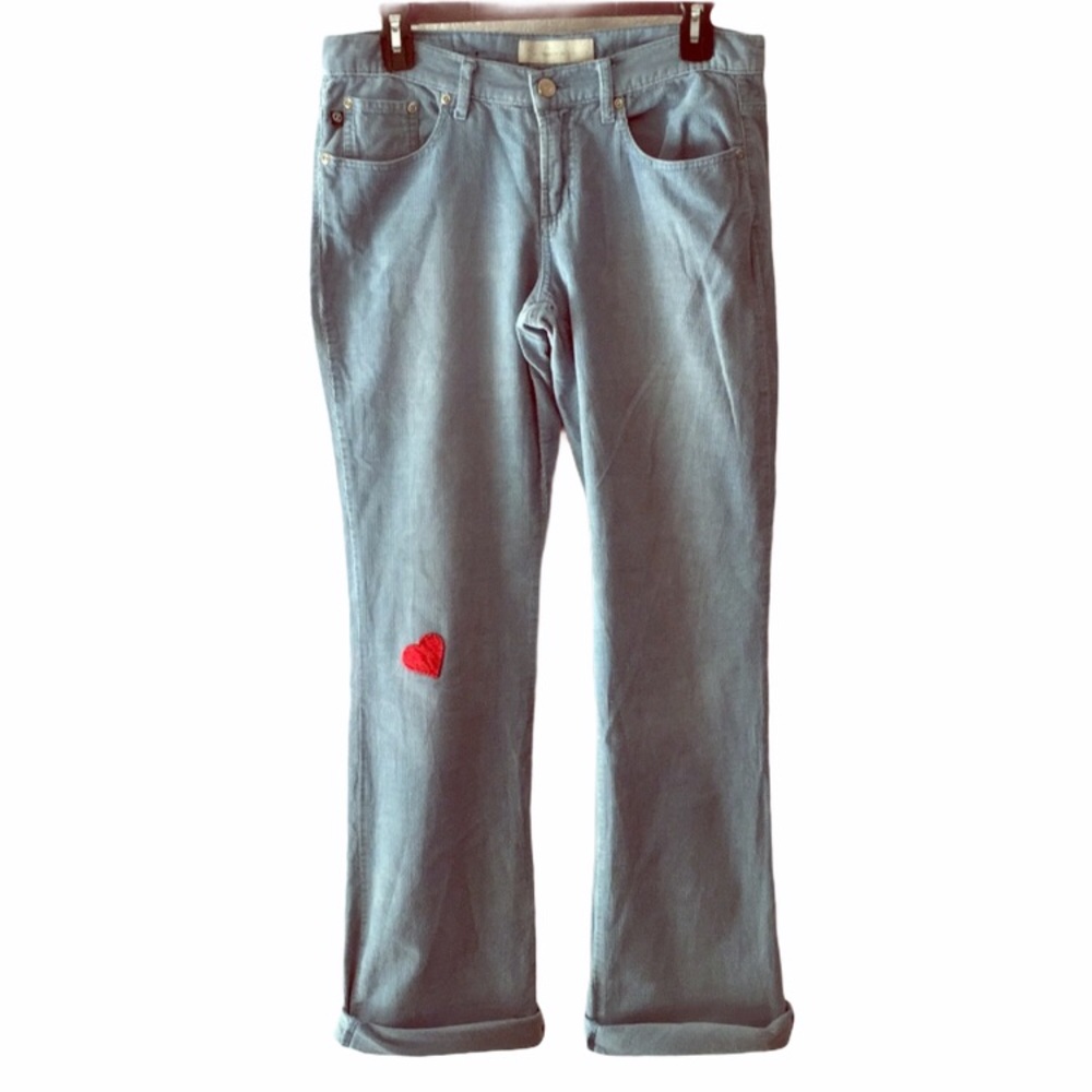Z Cavaricci vintage upcycled sky blue corduroy pants